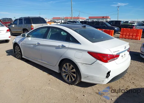 2014 Hyundai Sonata Limited z USA, uszkodzony, nr VIN 5NPEC4AC1EH812818